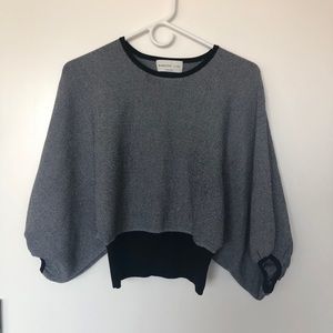 Aritzia Babaton cropped knit top, size s